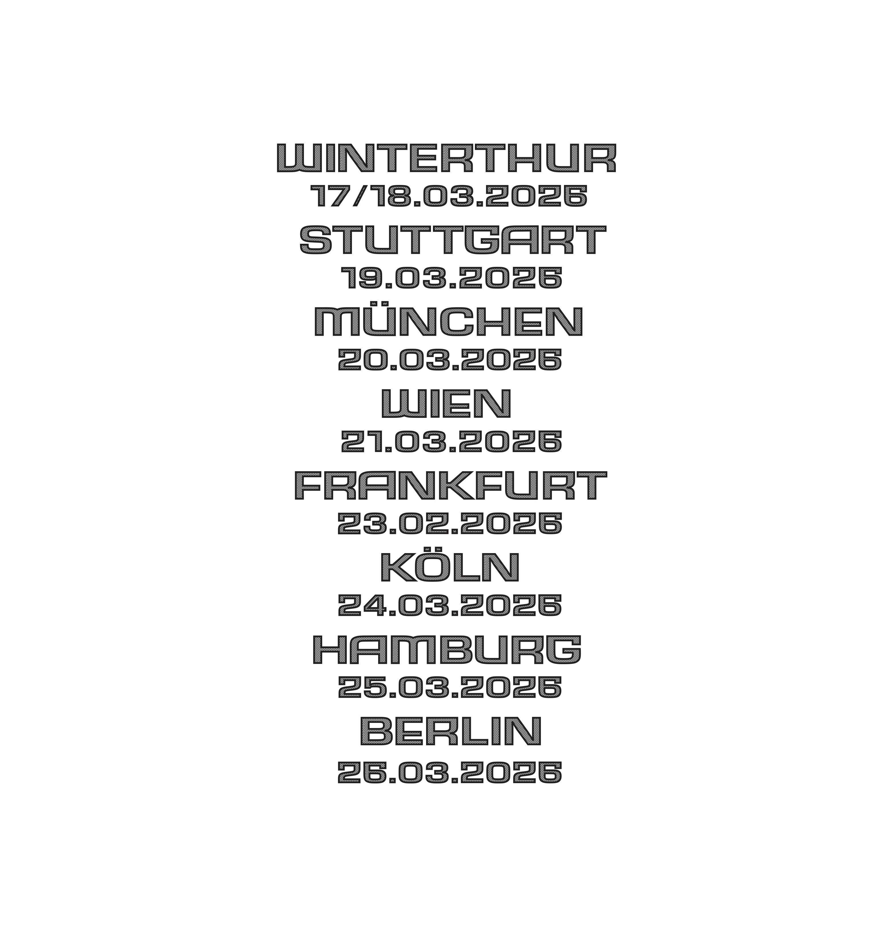 Zum ersten Mal Tour 2026 - Shirt